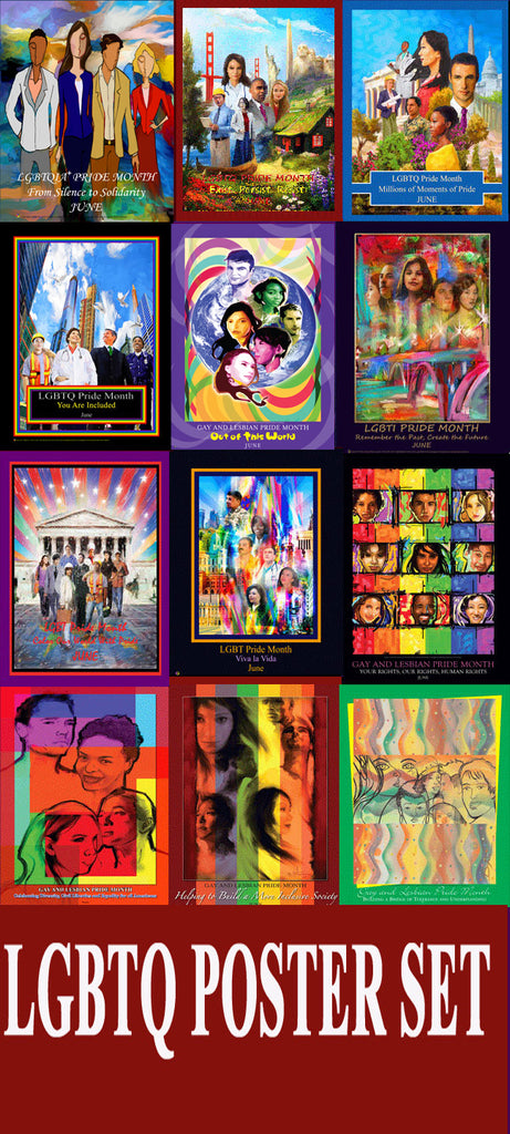 LGBTQ POSTER SET (12 Posters) GL22, GL21, GL20, GL19, GL18, GL17, GL15, GL11, GL9, GL08, GL05, GL04