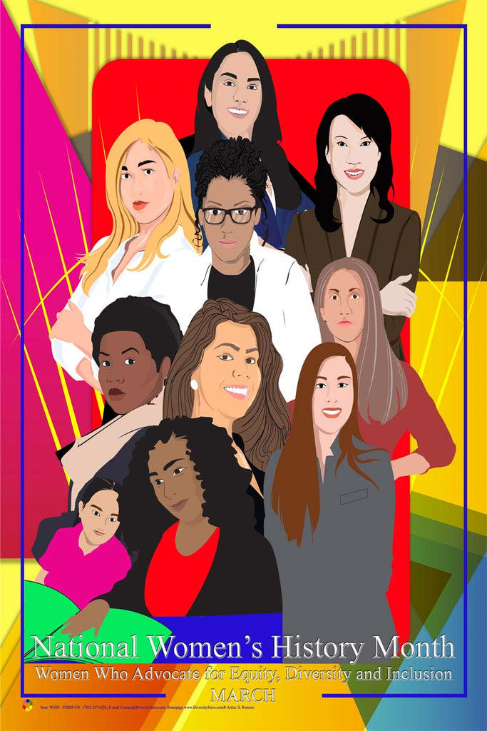 2024 National Women's History Month Item# WH24 "Women Who Advocate for Equity, Diversity and Inclusion"