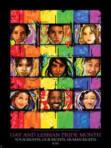 Item# GL09 GL Pride Month Your Rights, Our Rights, Human Rights .(GSA) - DiversityStore.Com®