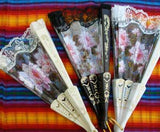 Spanish Fan with Pink Flowers .. OM -  DiversityStore.Com®