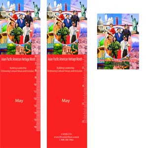 Item# AP13B Asian Pacific American Heritage Month Buttons, Bookmarks, Magnets ..OM - DiversityStore.Com®