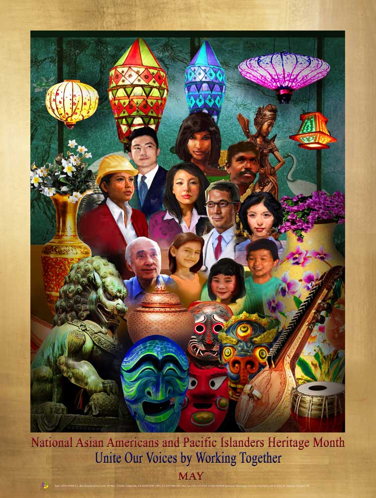 Item# AP1824X36 Custom Made (24X36 Inches) 2018 Asian Americans and Pacific Islanders Heritage Month