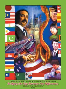 Item# AP52 Asian Pacific American Heritage Month Bridging the Gap Between Our Differences ..(GSA) - DiversityStore.Com®