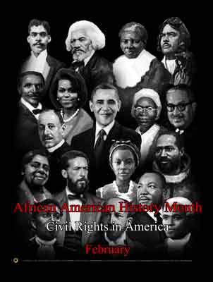 Item# B14A24X36 (Custom Made 24"x36") African American History Month.. (OM) - DiversityStore.Com®