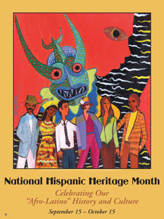 Item# AL2 Hispanic Heritage Month Celebrating Our "Afro-Latino" History and Culture (GSA) - DiversityStore.Com®