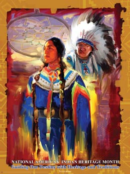 Item# AI07 National American Indian Heritage Month Guiding Our Destiny .(GSA) - DiversityStore.Com®