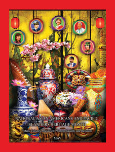 Item# AP1524X36 Custom Made (24X36 Inches) Asian Americans and Pacific Islanders Heritage Month..OM - DiversityStore.Com®