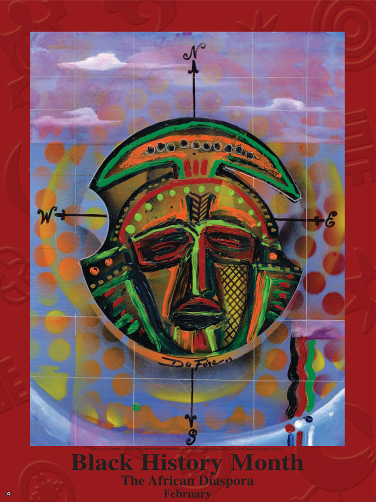 Item# B5D Black History Month The African Diaspora Poster (GSA) - DiversityStore.Com®
