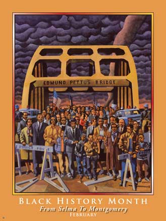Item# B084 Black History Month From Selma to Montgomery Poster (GSA) -  DiversityStore.Com®
