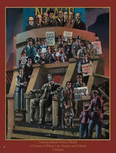 Item# B1524x36 Custom Made 24x36" Black History Month A Century of Black Life....- OM - DiversityStore.Com®