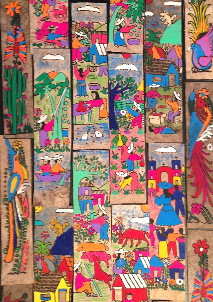 Item# E321 Bark Bookmark (assorted styles and colors) - Mexico - Hand Painted - OM - DiversityStore.Com®