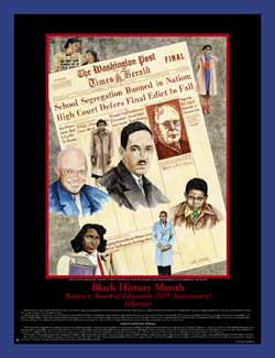 Item# BH4 Black History Month Theme Brown v. Board of Education - Historical Poster (GSA) -  DiversityStore.Com®