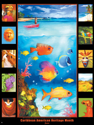 Item# C1 Caribbean American Heritage Month June Poster.(GSA) - DiversityStore.Com®