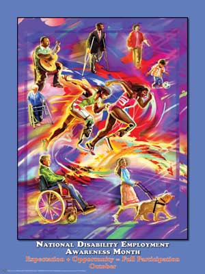Item# D09 Disability Employment Awareness Month Expectations+Opportunity=Full Participation (GSA) - DiversityStore.Com®
