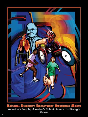 Item# D08 Disability Employment Awareness Month America's People ..(GSA) - DiversityStore.Com®