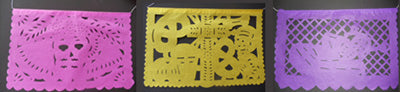 Item# MX34Large Day of Dead Paper Banner ( Assorted colors).. OM - DiversityStore.Com®