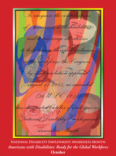 Item# D06 National Disability Employment Awareness Month...Ready for the Global ..(GSA) - DiversityStore.Com®