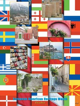 Item# EA European American Heritage Month Poster .(GSA) - DiversityStore.Com®