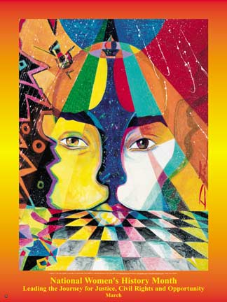 Item# WH6 Women's History Month Poster Leading the Journey for Justice,Civil Rights and Opportunities.(GSA) - DiversityStore.Com®