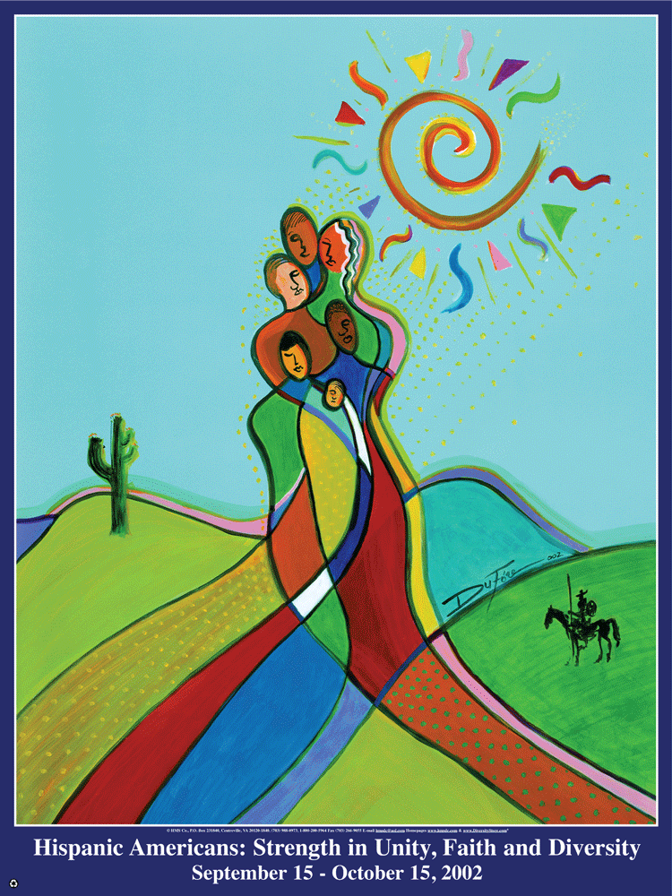 Item# H02 Hispanic Heritage Month Strength in Unity Faith and Diversity (GSA) - DiversityStore.Com®