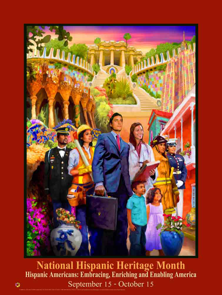 Item: H16 National Hispanic Heritage Month Poster (GSA) - DiversityStore.Com®