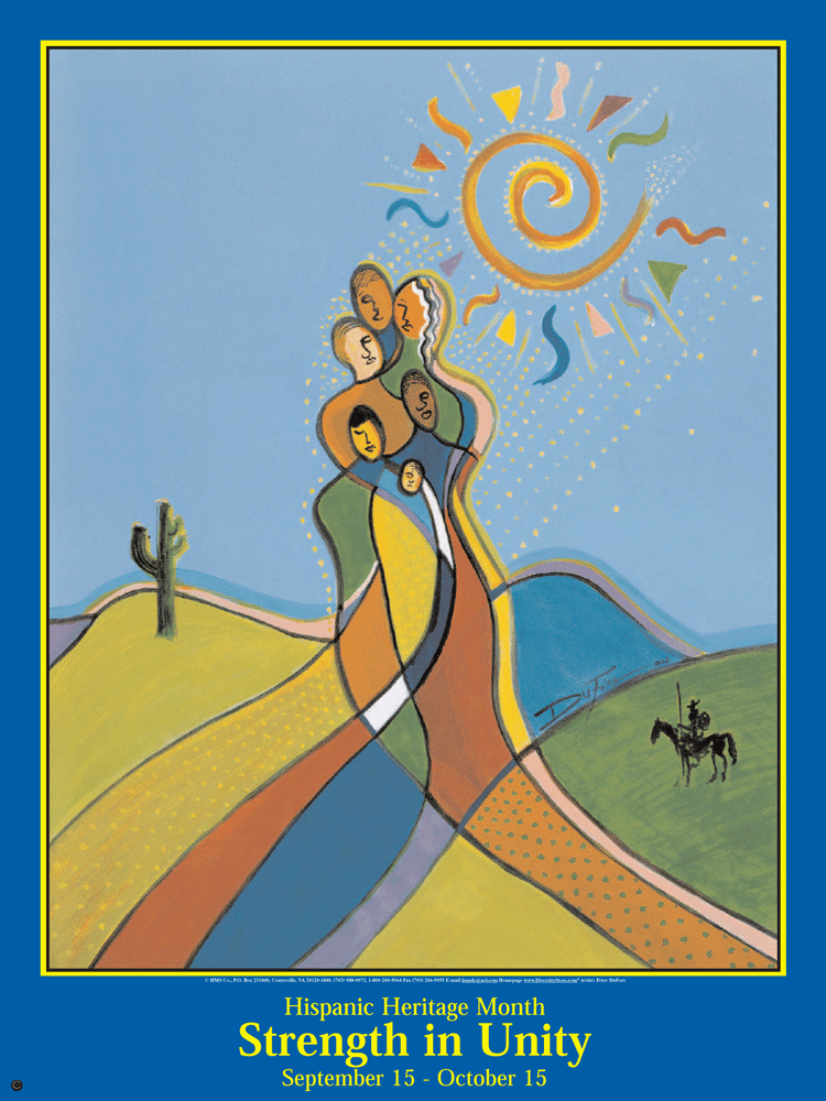 Item# H45 Hispanic Heritage Month - Strength in Unity (NEW) (GSA) - DiversityStore.Com®
