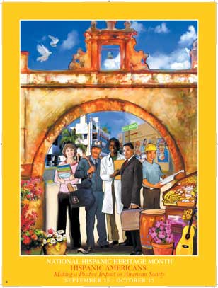 Item# H72 Hispanic Heritage Making a Positive Impact on American Society (GSA) - DiversityStore.Com®