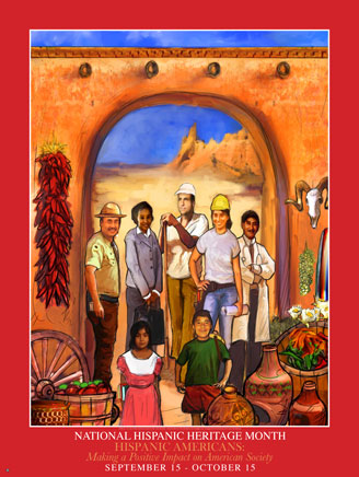 Item# H7 National Hispanic Heritage Making a Positive Impact on American Society (GSA) - DiversityStore.Com®