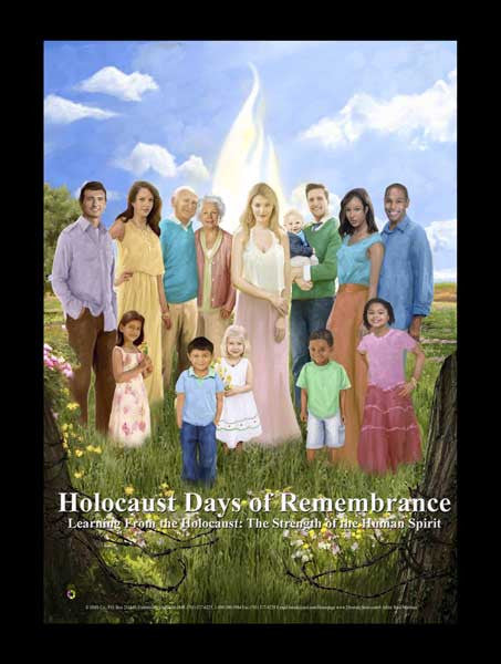 Item# HOL7  Days of Remembrance of Victims of the Holocaust The Strength..  Poster  (GSA) -  DiversityStore.Com®