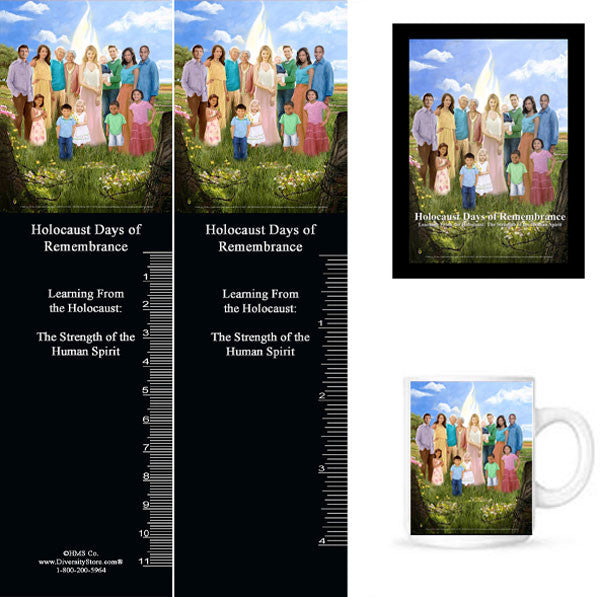 Item# HOL7K HOL7 Holocaust Days of Remembrance Bookmarks, Buttons, Mugs and Magnets ..OM - DiversityStore.Com®