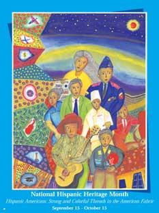 Item# H052 Hispanic Heritage Month Hispanic Americans: Strong and Colorful... - GSA - DiversityStore.Com®