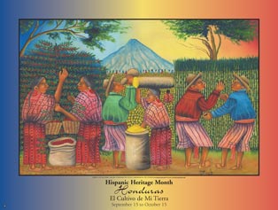 Item# HON Hispanic Heritage Month Honduras Poster (GSA) - DiversityStore.Com®