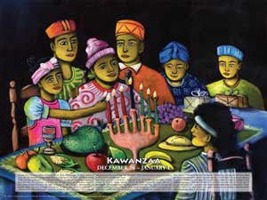 Item# KW Kwanzaa - A Celebration of African Culture and Heritage Poster.(GSA) -  DiversityStore.Com®