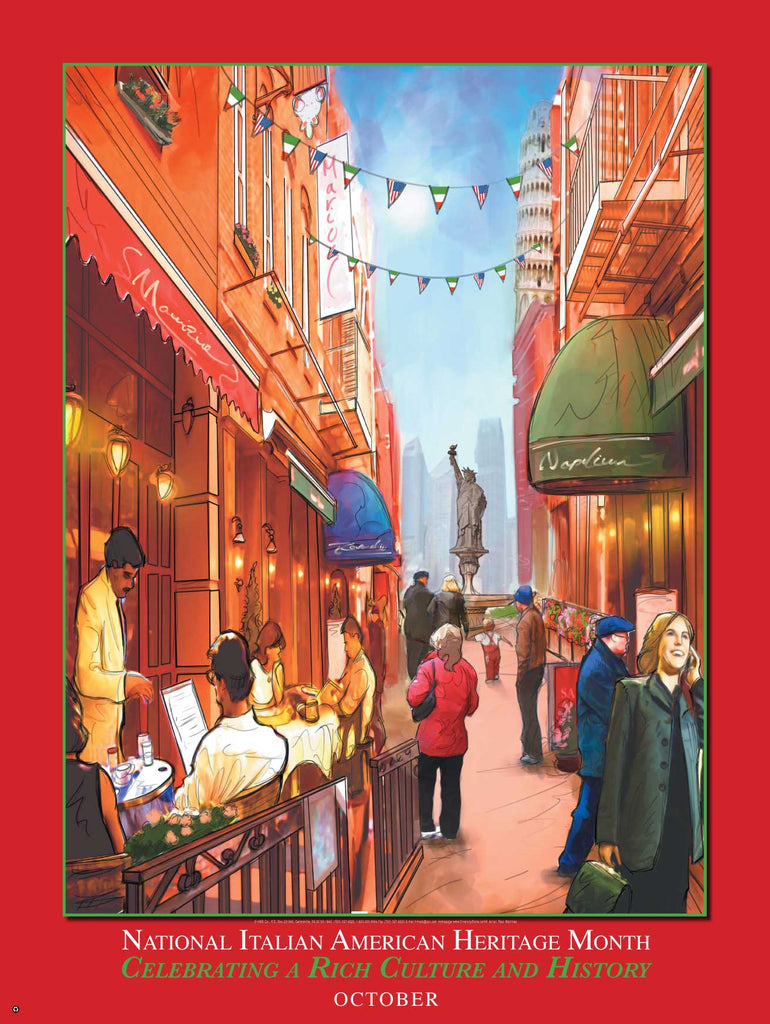 Item# IA2 National Italian American Heritage Month Poster..(GSA) - DiversityStore.Com®