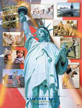 Veterans Day Celebrating Liberty Poster .(GSA) -  DiversityStore.Com®