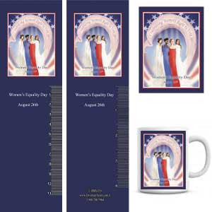 WED15 Women's Equality Day Buttons, Magnets, Mugs & Bookmarks - DiversityStore.Com®