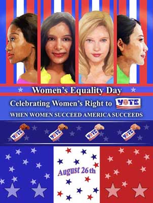 Item# WED16 2016 Women's Equality Day Poster - When Women Succeed America Succeeds - (GSA) - DiversityStore.Com®