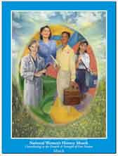 WH42 Buttons- Bookmarks- Mugs- Magnets-Women History Month Contributing to the Growth and Strength of Our Nation..OM -  DiversityStore.Com®