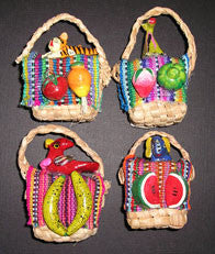 Straw Bag Ornament Magnet .. OM - DiversityStore.Com®