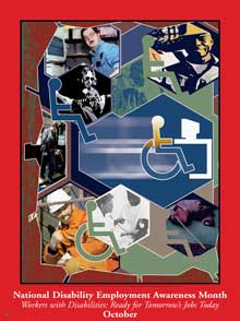 Workers with Disability Ready for Tomorrow's Jobs Today Poster..(GSA) - DiversityStore.Com®