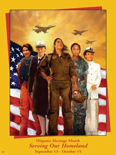 Item# HS1 Hispanic Heritage Month Serving Our Homeland (GSA) - DiversityStore.Com®