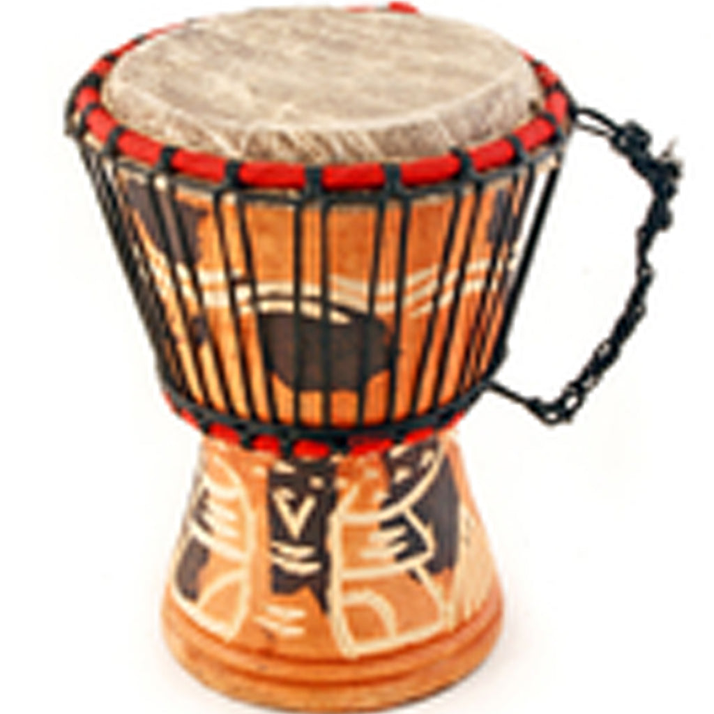 Item# SW5A African Small Drum Ghanaian Djembe Assorted Colors Price $29.95 - DiversityStore.Com®