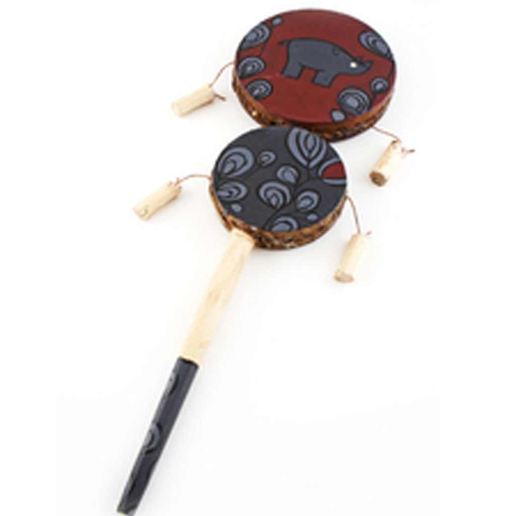 Item: SWDC African Double Spin Drum Rhino .. OM - DiversityStore.Com®
