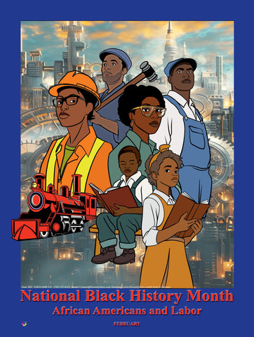 Item# B25 (18x24") National Black History Month Theme: African Americans and Labor