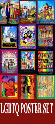 LGBTQ POSTER SET (12 Posters) GL22, GL21, GL20, GL19, GL18, GL17, GL15, GL11, GL9, GL08, GL05, GL04