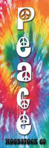 Item# AM101 Woodstock - Peace Banner -  DiversityStore.Com®