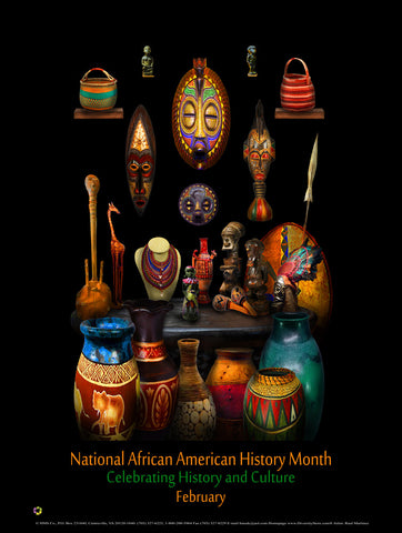 Item# BHC  Size 24" x 36"African American History Month Celebrating History and Culture   (GSA) -  DiversityStore.Com®