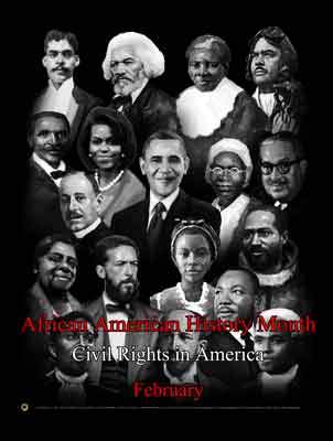 Item# B14A24X36 (Custom Made 24"x36") African American History Month.. (OM) -  DiversityStore.Com®
