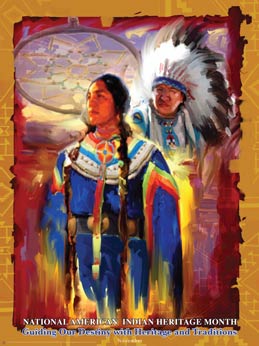 Item# AI07 National American Indian Heritage Month Guiding Our Destiny  .(GSA) -  DiversityStore.Com®