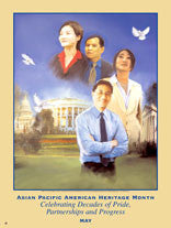 Item# AP6K Asian Pacific American Heritage Month Celebrating Decades of Pride, Partnerships and  ..OM -  DiversityStore.Com®